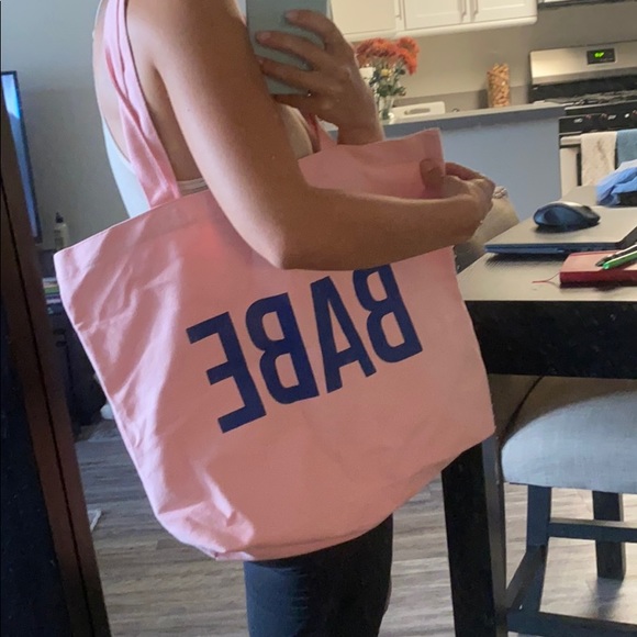 Babe Pink Tote Bag - Picture 3 of 3
